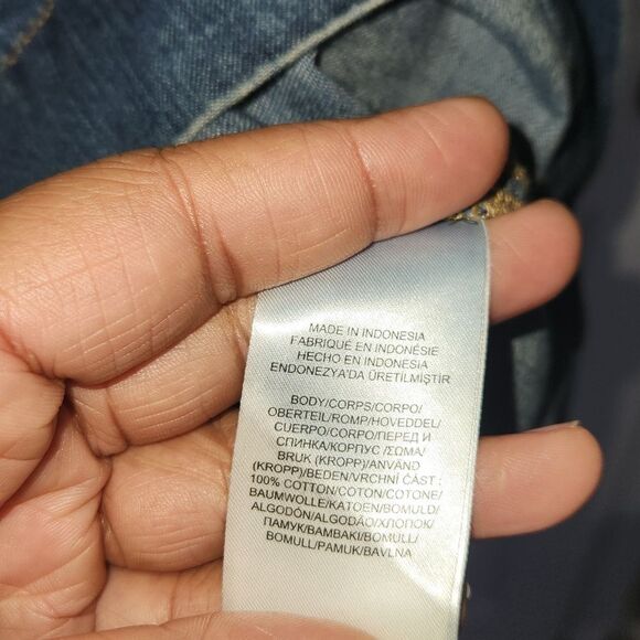 NWOT Lauren Ralph Lauren XS Jean Dress 100% Cotton - Picture 3 of 3